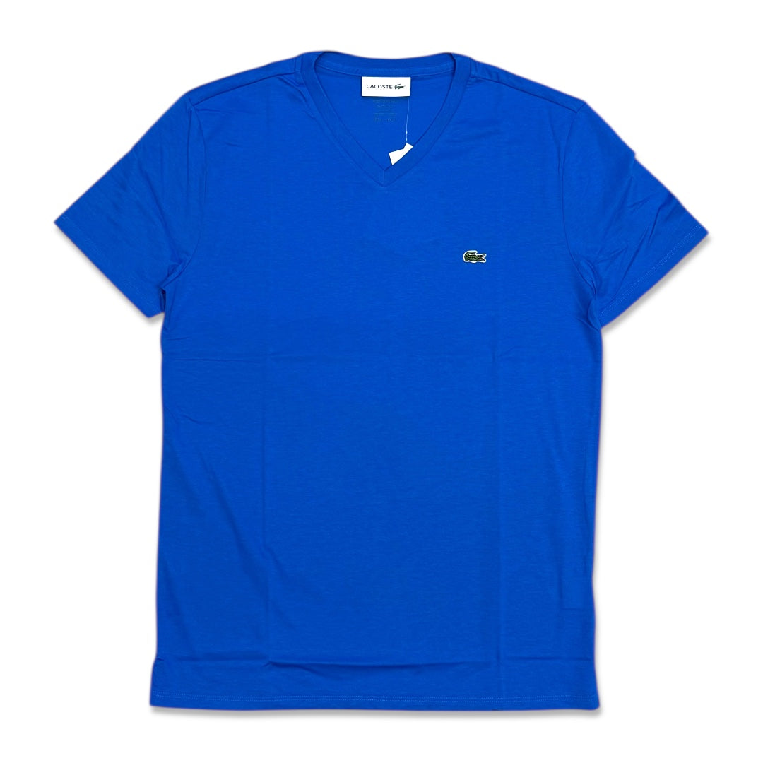 Lacoste Men's v-neck pima cotton t-shirt Blue-161 TH6710-51-L61