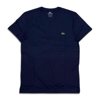 Lacoste Men's v-neck pima cotton t-shirt navy blue TH6604-51-166