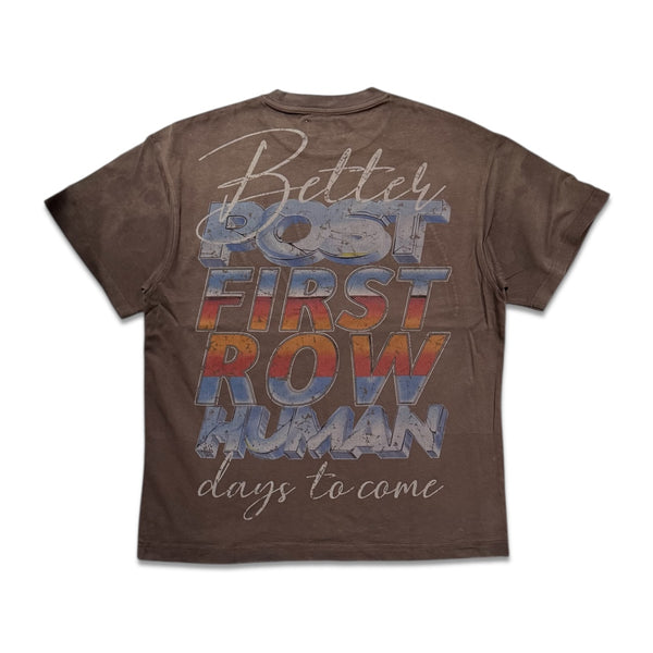 First Row Men's Post Human Tee Caffe