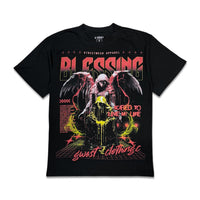 G West Men's Blessing Graphic tee Black/red/yellow