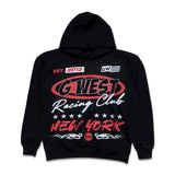 G west Men's Racing Club Hoodie Black /Red