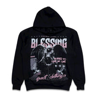 G west Men's Blessing Graphic hoodie Black/Pink