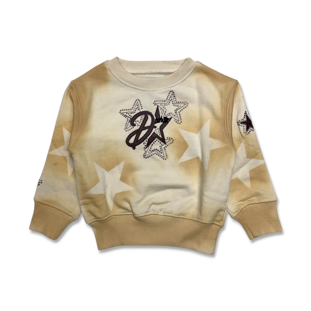 Premium Disaster Kids Star Sweater Ivory