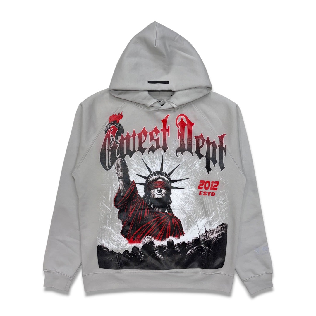 G West Men's Freedom Eclips Hoodie Grey/Red