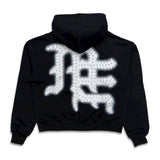 Mixed Emotion ‘End’ Rhinestone Hoodie Black