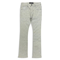 Vicious Denim Men's Stacked Embellished Jeans - Natural