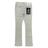 Vicious Denim Men's Stacked Embellished Jeans - Natural