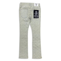 Vicious Denim Men's Stacked Embellished Jeans - Natural