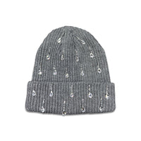 Tear drop Crystal Beanie