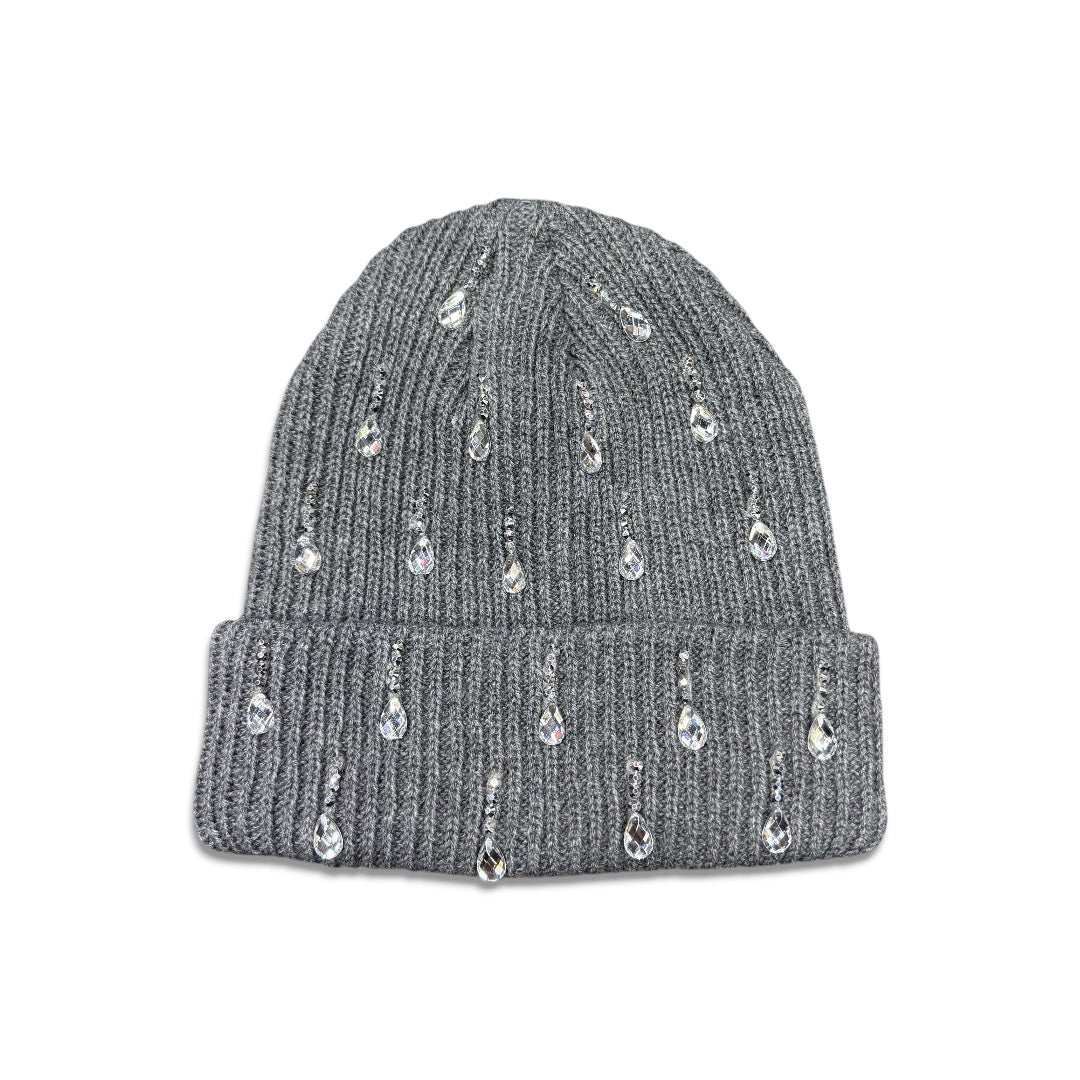 Tear drop Crystal Beanie