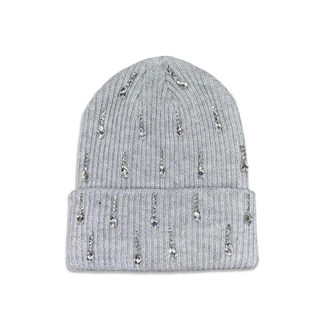 Tear drop Crystal Beanie