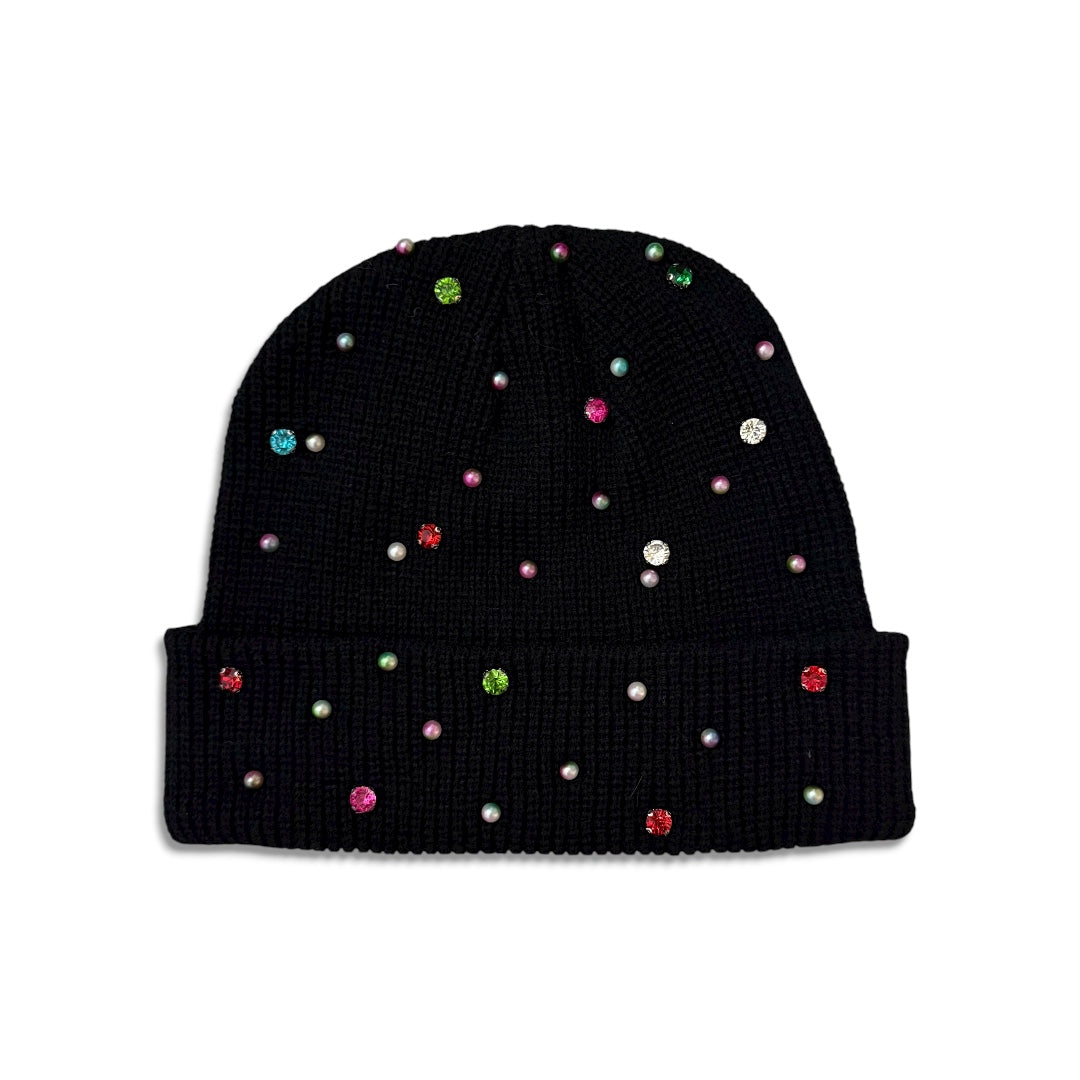 Rhinestone Pearls Multicolor Beanies