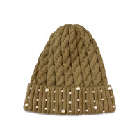 White Faux Pearl Beanies