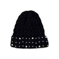 White Faux Pearl Beanies