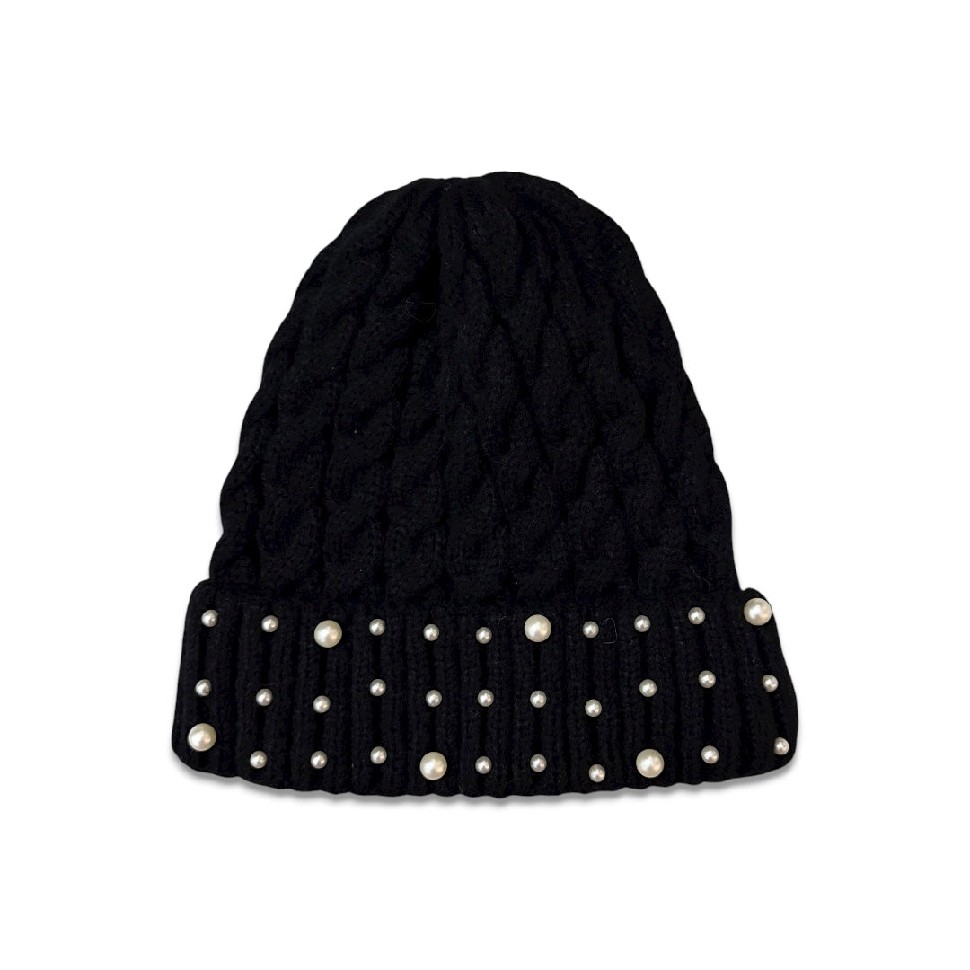 White Faux Pearl Beanies
