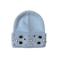 Sliver/Black Crystal Beanies