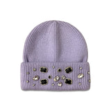 Sliver/Black Crystal Beanies