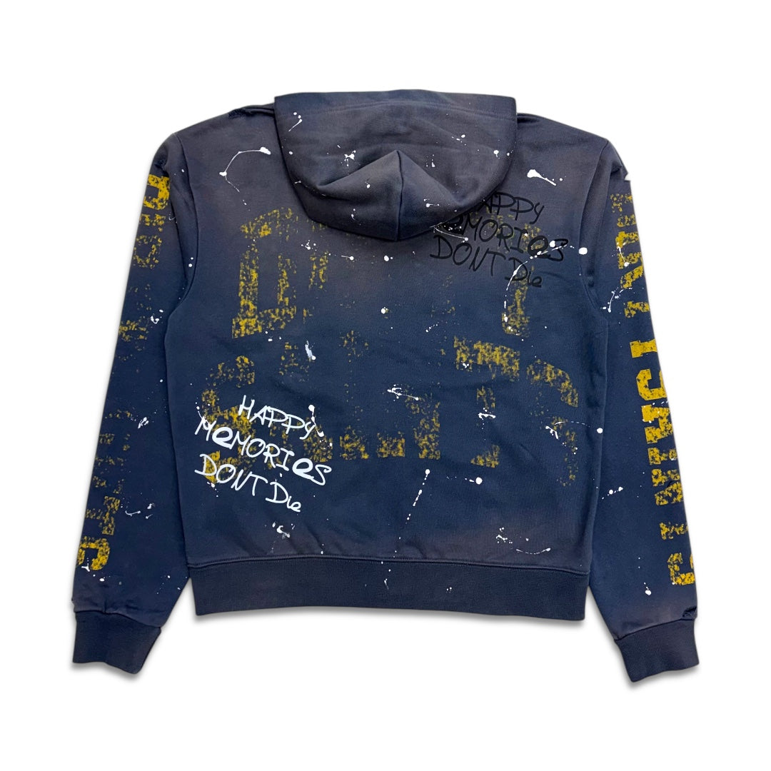 Vtilted Memories Zip up Hoodie Dirty Blue