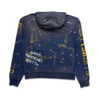 Vtilted Memories Zip up Hoodie Dirty Blue