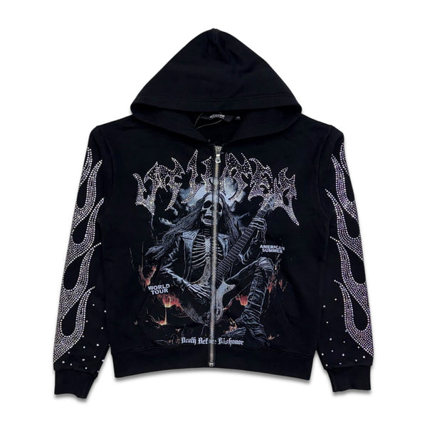 Vtilted Death Proof Zip up Hoodie Washed Black – VIP Clothing Stores