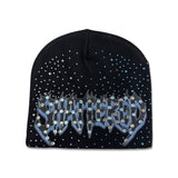 Shattered Hearts Shattered Beanie Black Blue