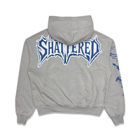 Shattered Hearts Catchin Feelings Hoodie Grey Blue
