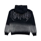 Shattered Hearts Work Jacket Studded Hoodie Black