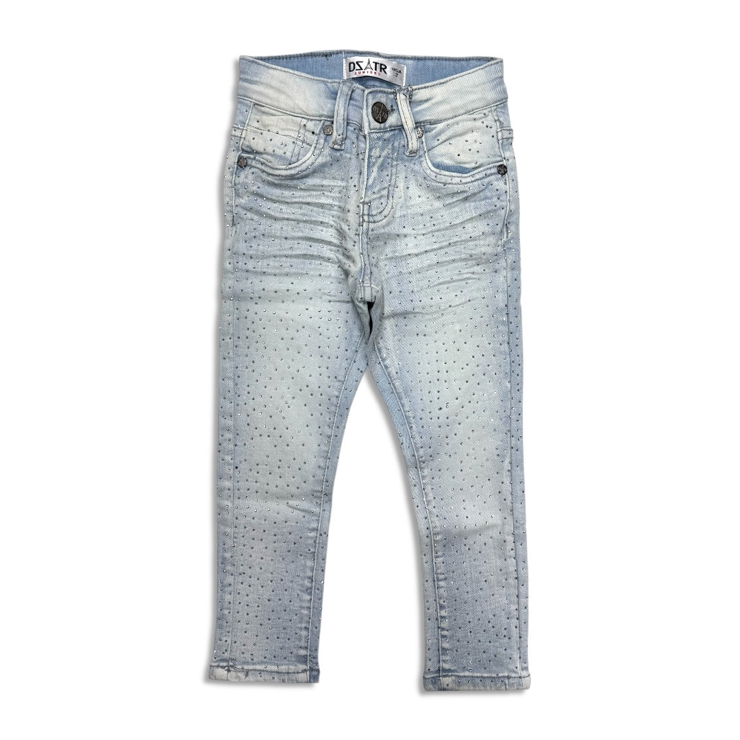 Premium Disaster Kids Rhinestone Jeans Ice Blue -055