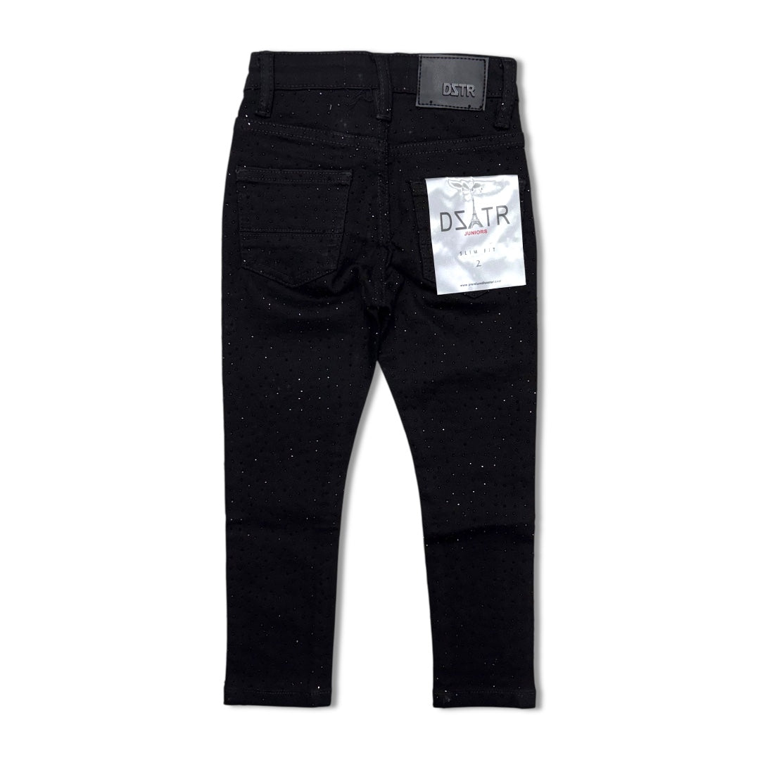 Premium Disaster Kids Rhinestone Jeans Black -055