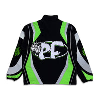 Pushin Flowers Tracksuit Black/lime green