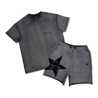 Purple Brand Men's Star Short Set Brown