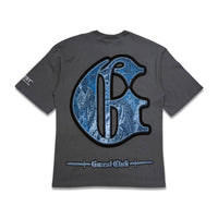 G West Club Liberty Peace Rhinestone Tee Grey/Blue