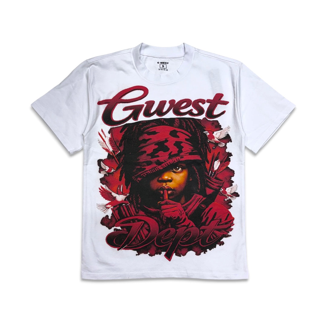 G west Men's Scarface Tee White/Red