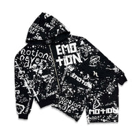 Mixed Emotion Graffiti Short Set Black