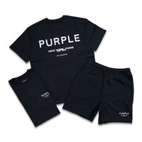 Purple brand Men's Cities Short Set Black