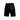 Focus Crystal Rhinestone Denim Shorts Jet Black