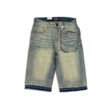 Focus Crystal Rhinestone Denim Shorts Vintage