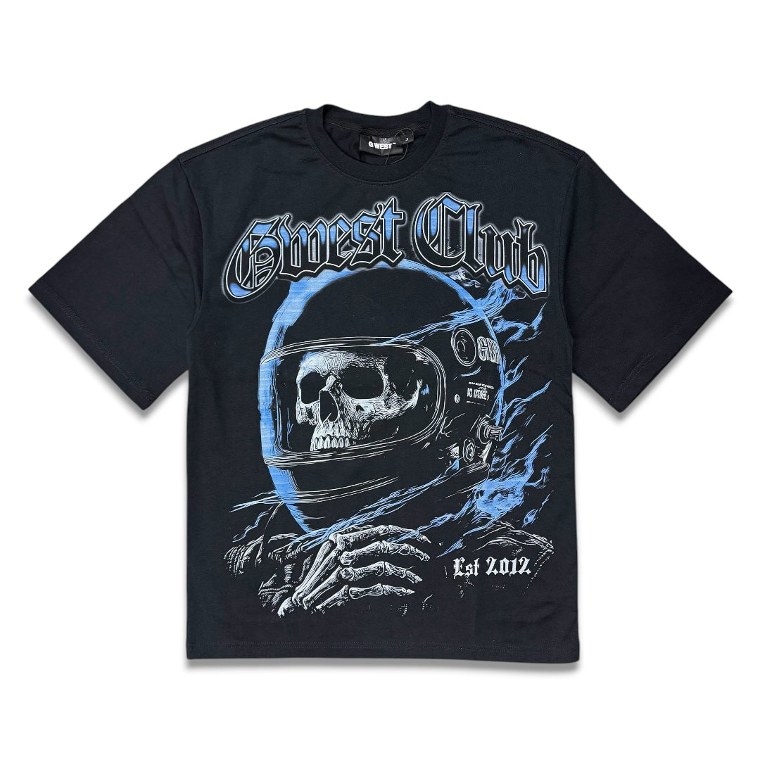 G West Men's Dead Zone Cruiser Tee Black/Carolina blue