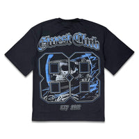 G West Men's Dead Zone Cruiser Tee Black/Carolina blue