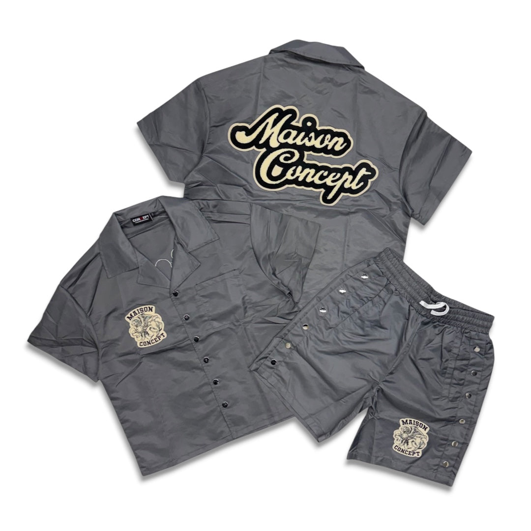 Maison Concept Nylon Short Set Grey