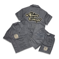 Maison Concept Nylon Short Set Grey