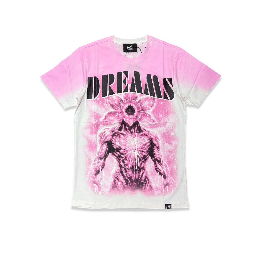 Denimicity Men's Dreams From The Other Side Tee Pink/White