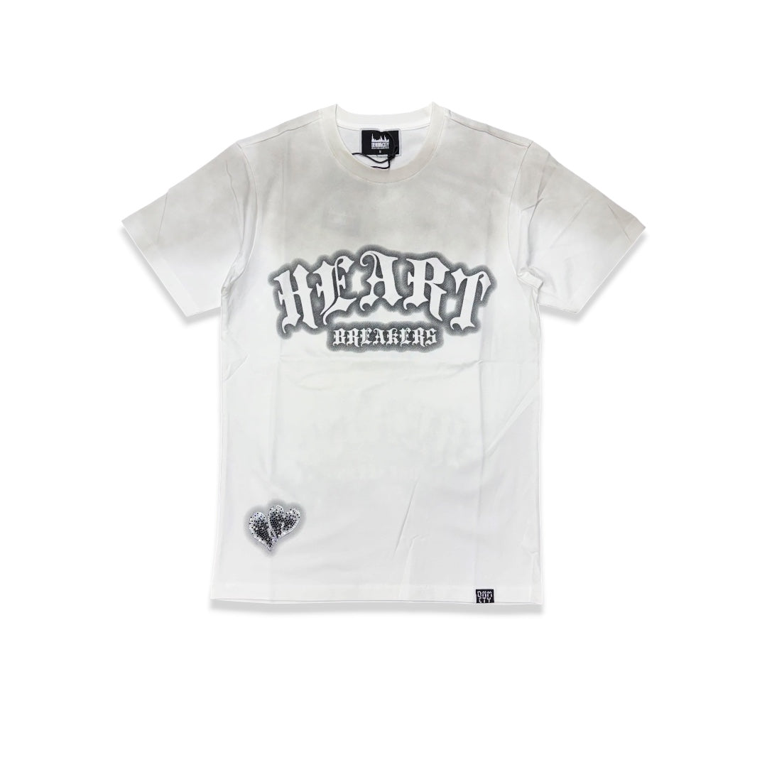 Denimicity Men's Heart Breaker Tee White/Grey