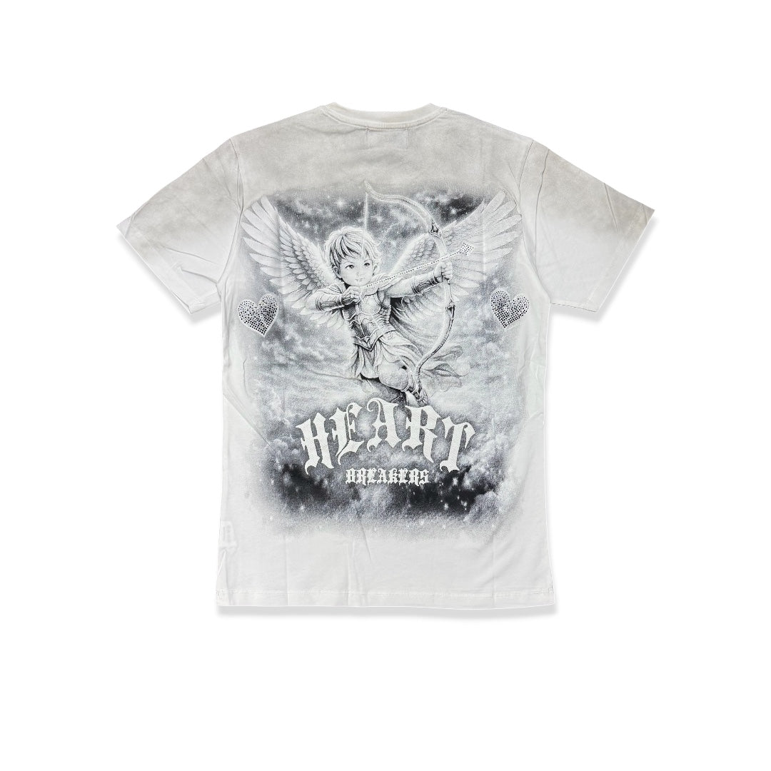 Denimicity Men's Heart Breaker Tee White/Grey