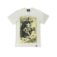 Denimicity Men's From Sheep To Goat Rhinestone Tee Beige/Olive