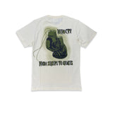 Denimicity Men's From Sheep To Goat Rhinestone Tee Beige/Olive