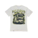 Denimicity Men's Meltdown On Sunset Rhinestone Tee Beige/Olive