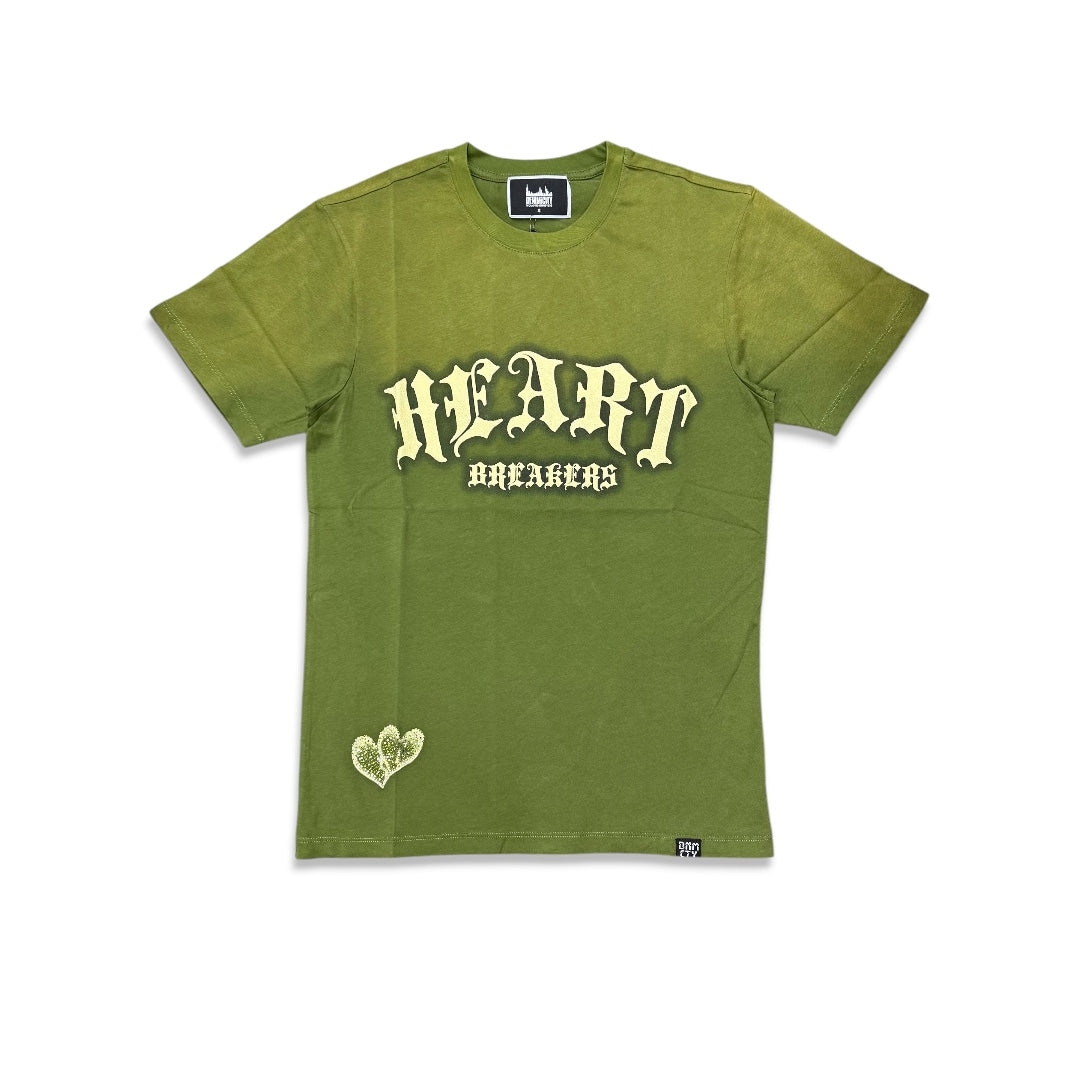 Denimicity Men's Heart Breaker Tee Olive/Beige