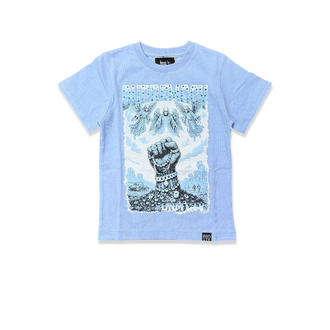 Denimicity kids Rule Or Be Ruled Tee Baby Blue/White