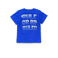 Denimicity kids Rule Or Be Ruled Tee Royal blue/White